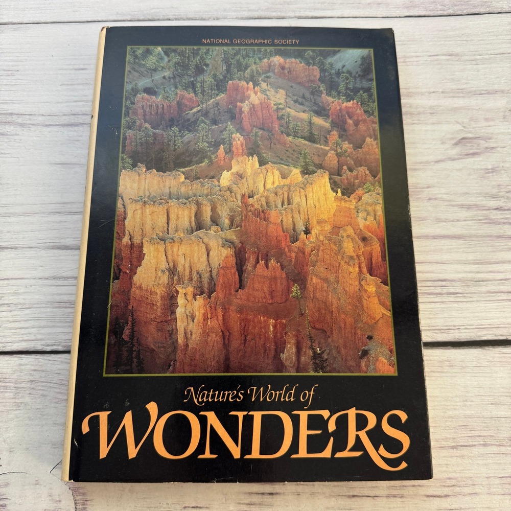 Natures World of Wonders Hardcover Book 1983 VTG Photography Nature Decor Travel